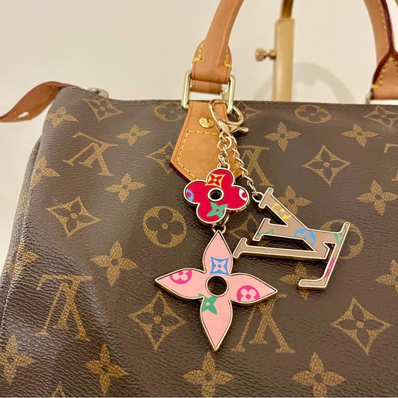 none Accessories - Blooming Flowers Bag Charm and Key Holder